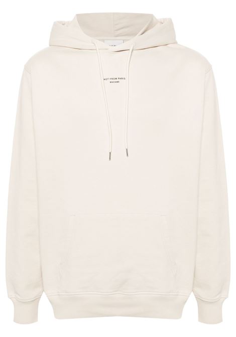 Felpa le hoodie slogan  in beige Drole de monsieur - uomo DROLE DE MONSIEUR | PERMHO161CO127MT